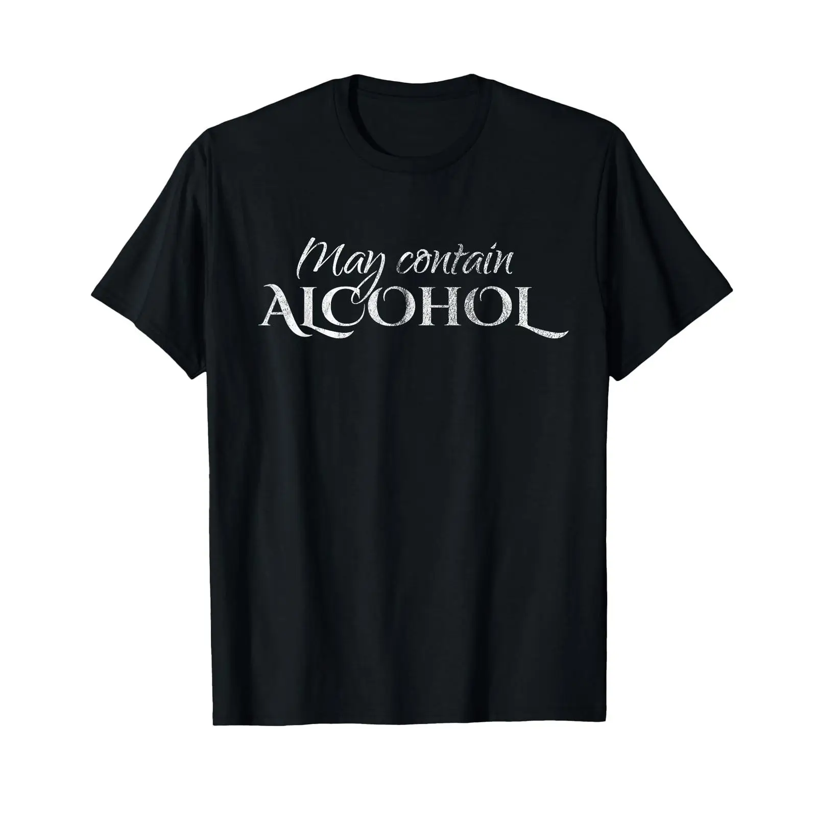 Beer Wine Gin - アルコールが含まれる可能性があります ビール、ワイン、ウイスキー、ジン、パーティー、Tシャツ、ヴィンテージ、ウォッシュ加工、多用途、少し伸縮性あり、ファッション、ユニセックス、オム