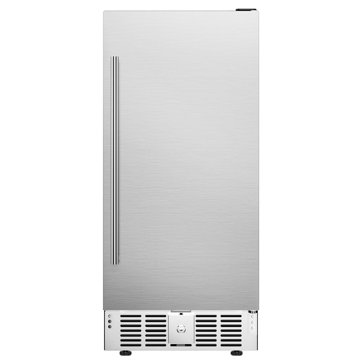 Wine And Beer Undercounter Fridge - 15インチのカウンター下設置型飲料クーラー、127缶収納ミニ冷蔵庫、ガラス棚付き、ビール、ソーダ、ワイン用、カスタマイズ可能