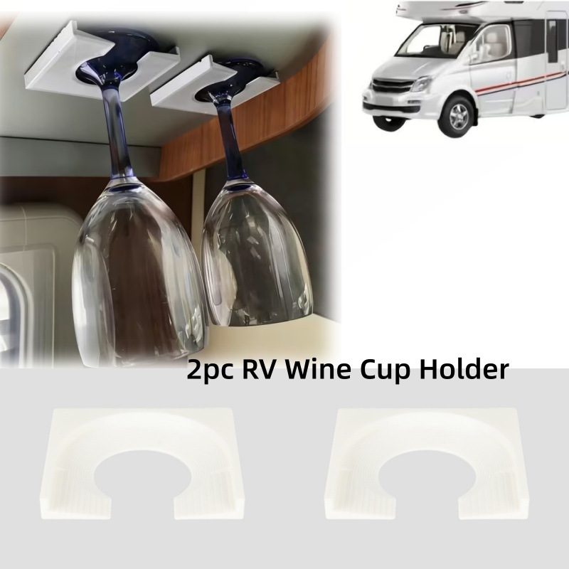 2pc RV キャンピングカーワインカップホルダー 自己粘着 - Wine & Beer Shop のレビューと価格