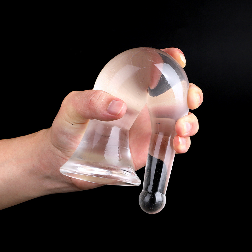 クリスタルワインボトル型ソフトTPEアナルプラグディルド 3 - Wine Bottle Size のレビューと価格
