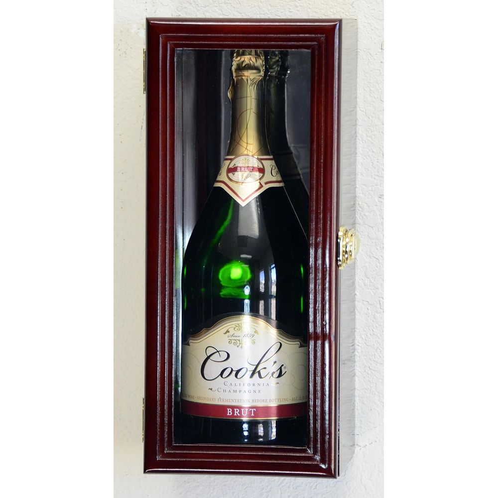 鏡面仕上げの壁掛けワインボトルディスプレイケース、様々なサイ - Wine & Beer Shop のレビューと価格