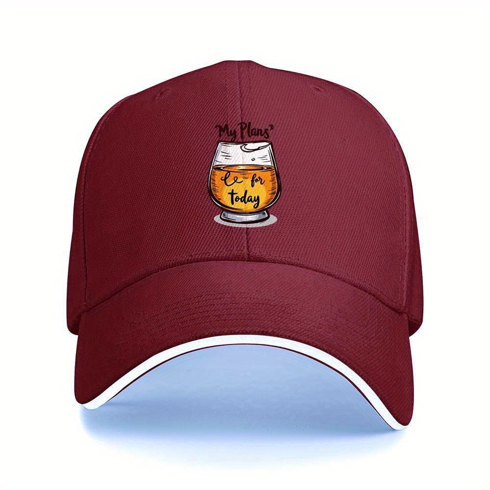 My Plans ビールベースボールキャップ、面白い飲酒引用 - Beer And Wine Quote のレビューと価格