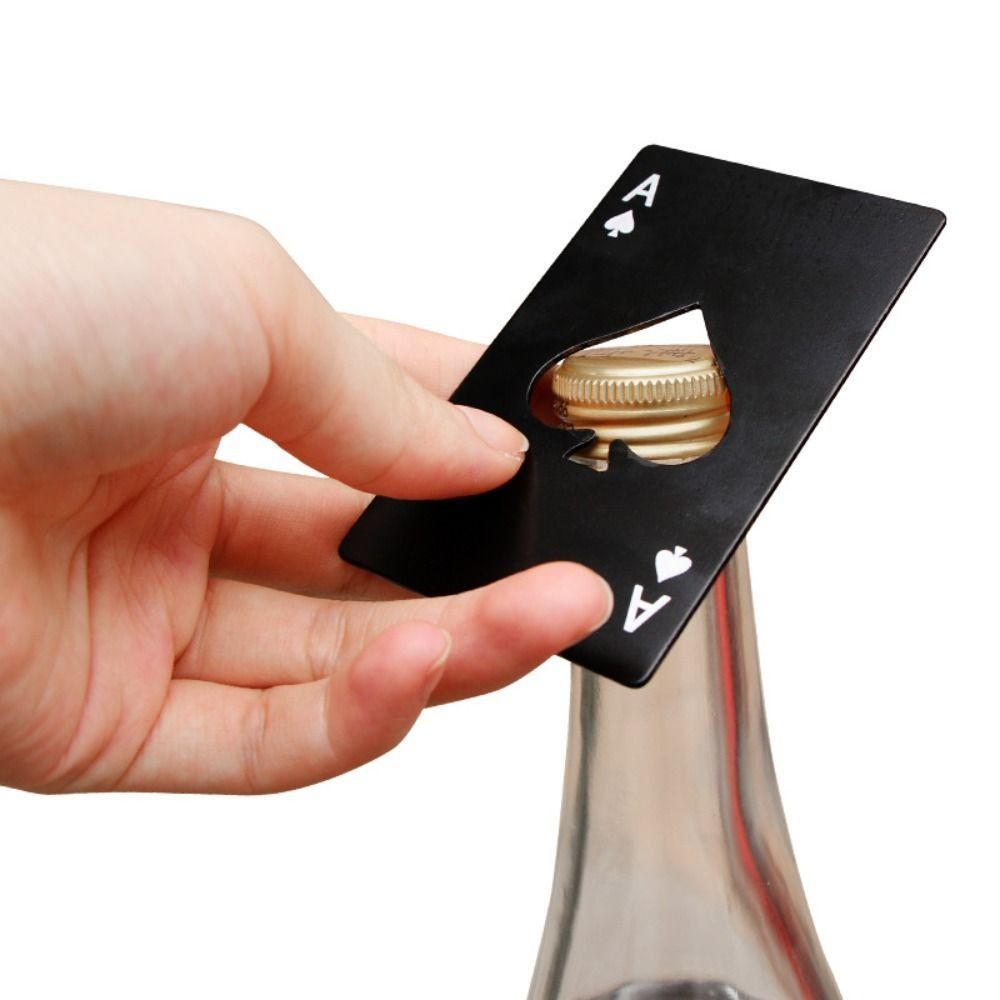 ステンレス製ボトルオープナー クレジットカードサイズ シルバ - Wine Bottle Size のレビューと価格
