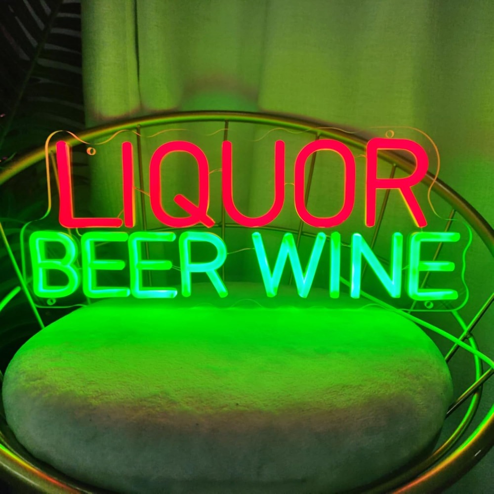 酒類、ビール、ワイン用LEDネオンサイン壁飾り、5V業務用ネ - Wine Beer Liquor Store のレビューと価格