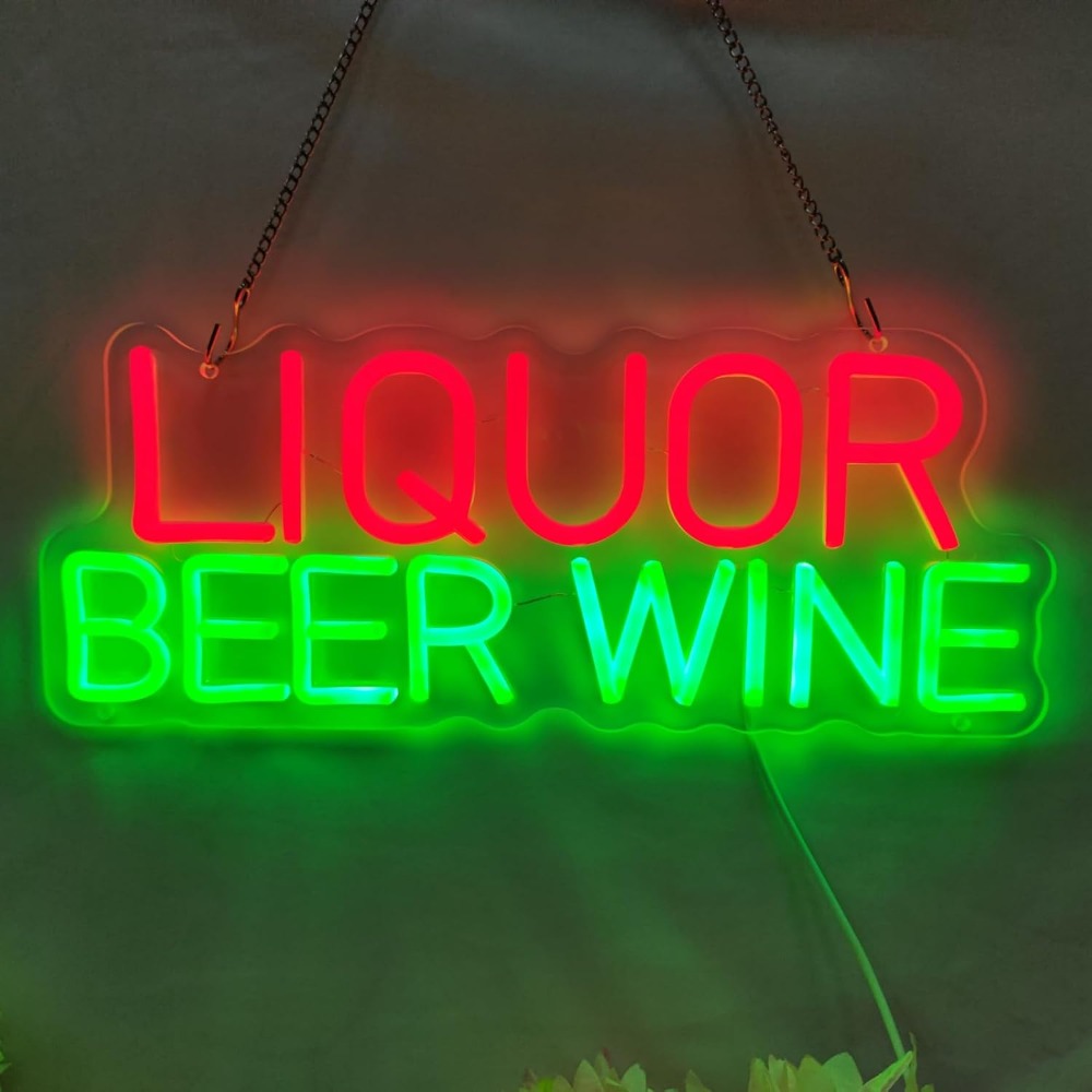 酒類、ビール、ワイン用LEDネオンサイン壁飾り、5V業務用ネ - Wine Beer Liquor Store のレビューと価格