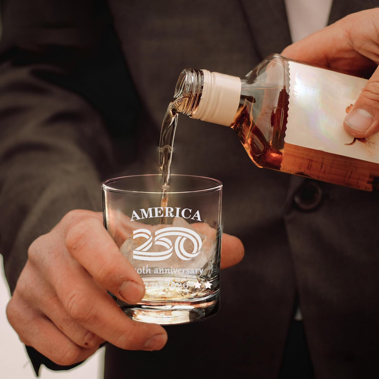 1/2/4/6 個米国 250 周年記念ウイスキーグラスカッ - Beer And Wine Festival のレビューと価格