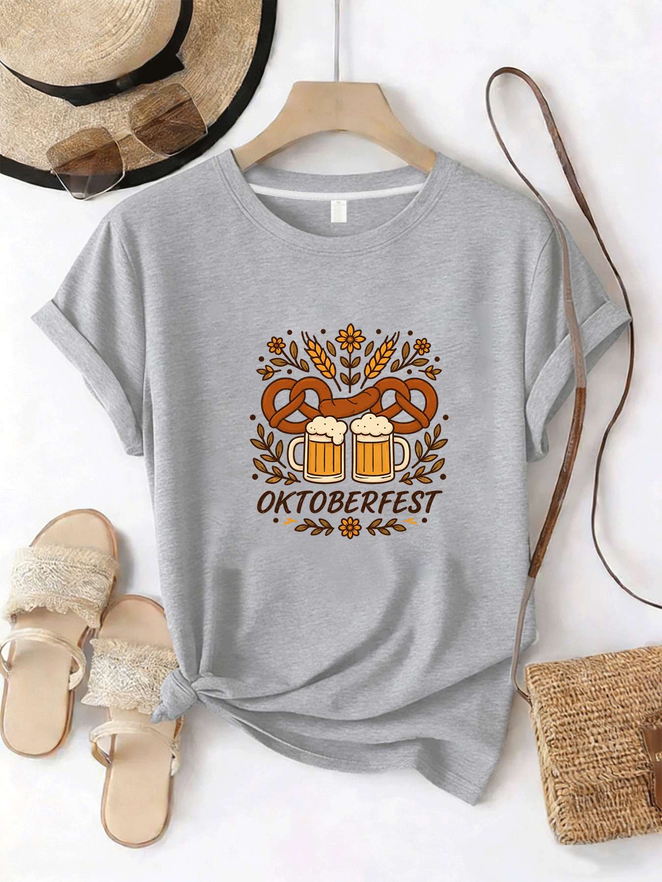 【MYJ062633】ビール祭り レディース Tシャツ ワイ - Beer And Wine Festival のレビューと価格