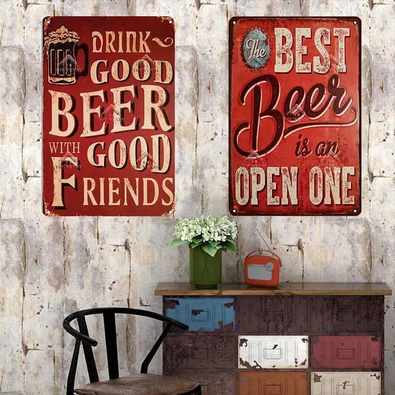 バー パブ サイン デコレーション 面白い引用句 ビール乾杯 - Beer And Wine Quote のレビューと価格