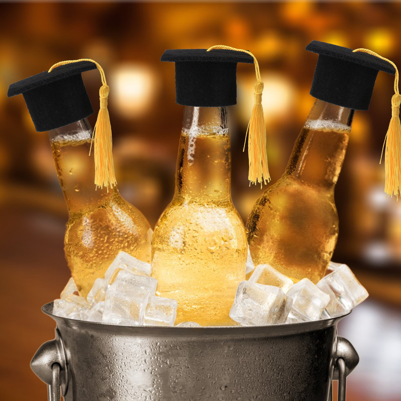 6個入り 博士号ワインボトルキャップ 素敵な卒業飾り 赤ワイ - Beer And Wine Festival のレビューと価格