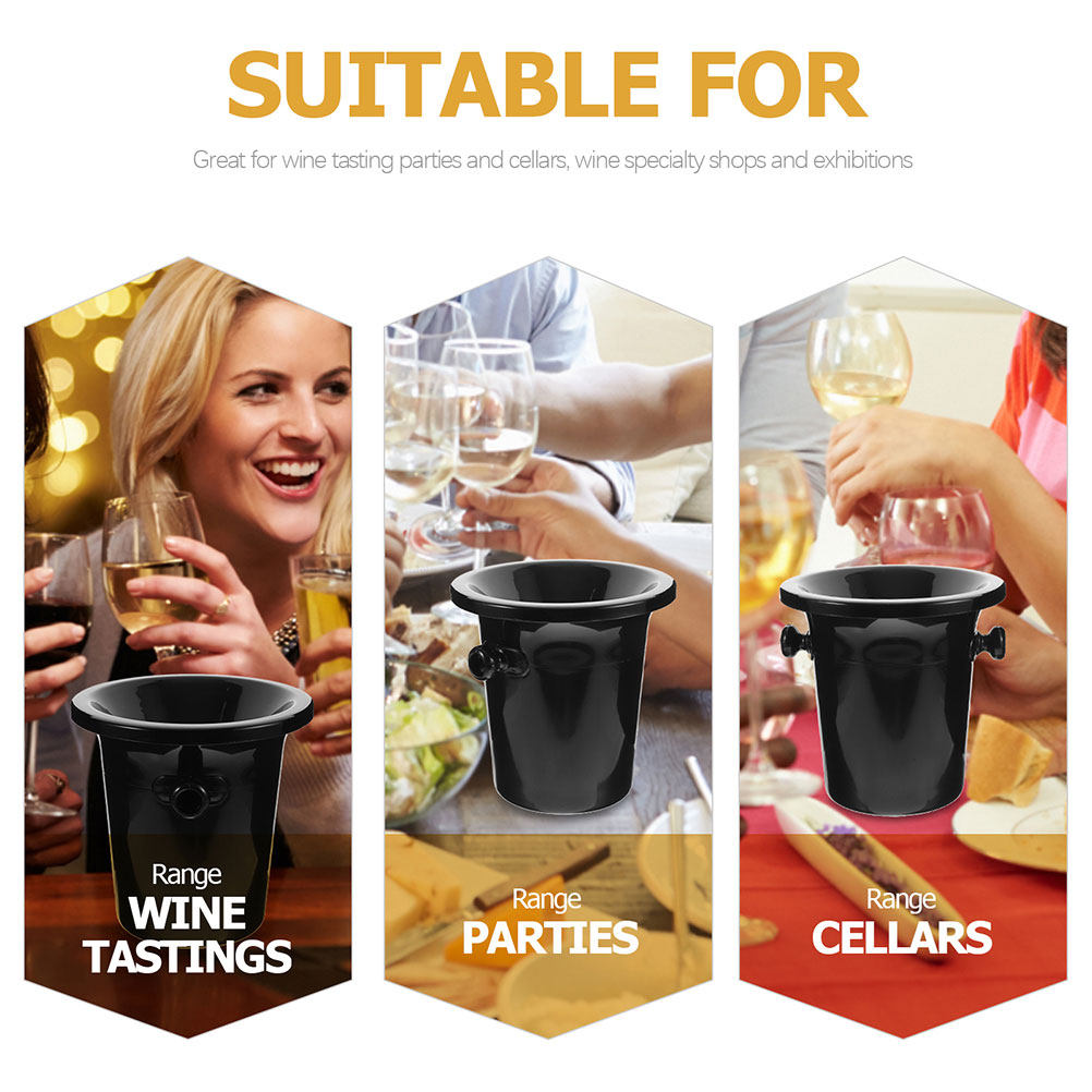 2個入り 西洋風ワインスピットン プラスチック製アイスバケッ - Wine Beer Tasting のレビューと価格