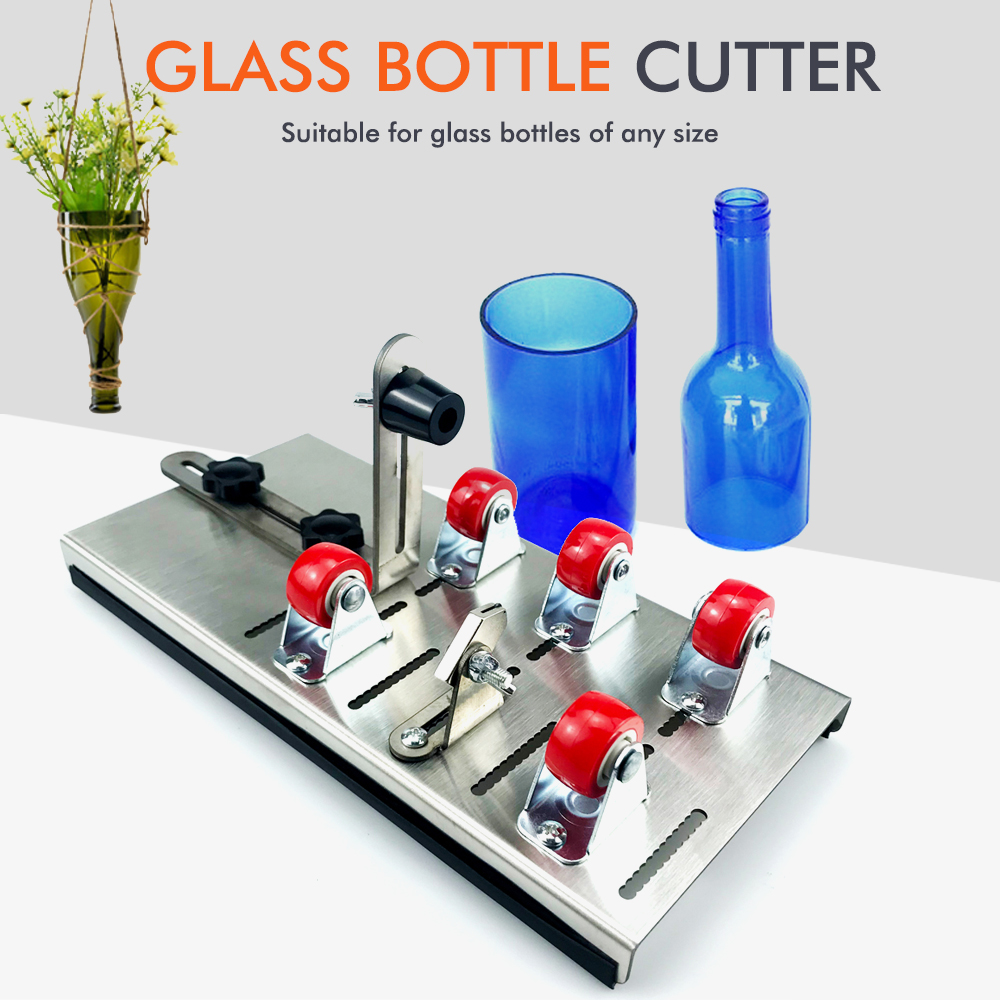 DIY ガラスボトルカッター調整可能なサイズ金属ガラスボトル - Wine Bottle Size のレビューと価格
